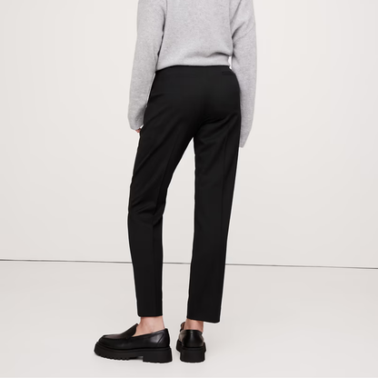 Banana Republic Ultra High-Rise Modern Slim Italian Lightweight Wool Ankle Pant - Black