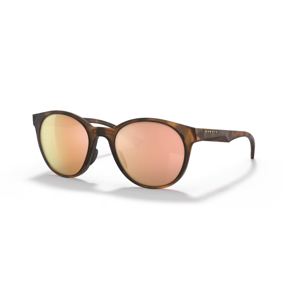 Oakley Spindrift Sunglasses - Prizm Rose Gold Lenses / Matte Brown Tortoise Frame