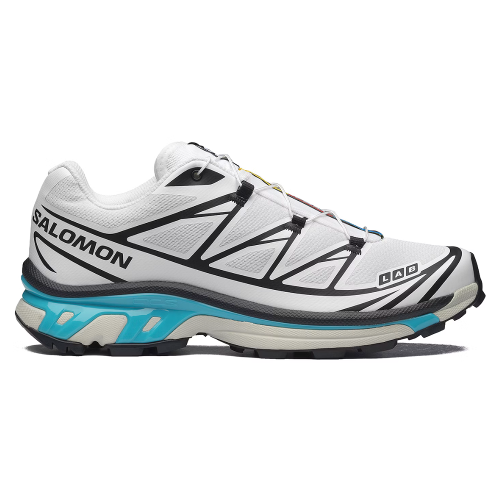 Salomon Unisex XT-6 GORE-TEX Sneakers - Black / White / Blue Curacao