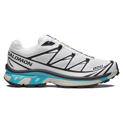 Salomon Unisex XT-6 GORE-TEX Sneakers - Black / White / Blue Curacao