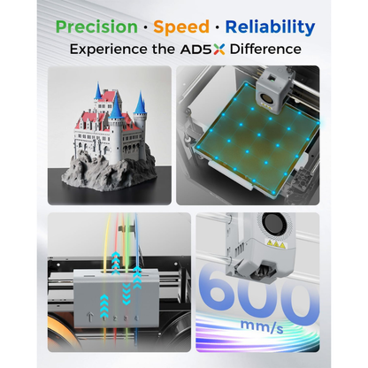 FLASHFORGE AD5X Multi-Color 3D Printer 4 Colors with IFS