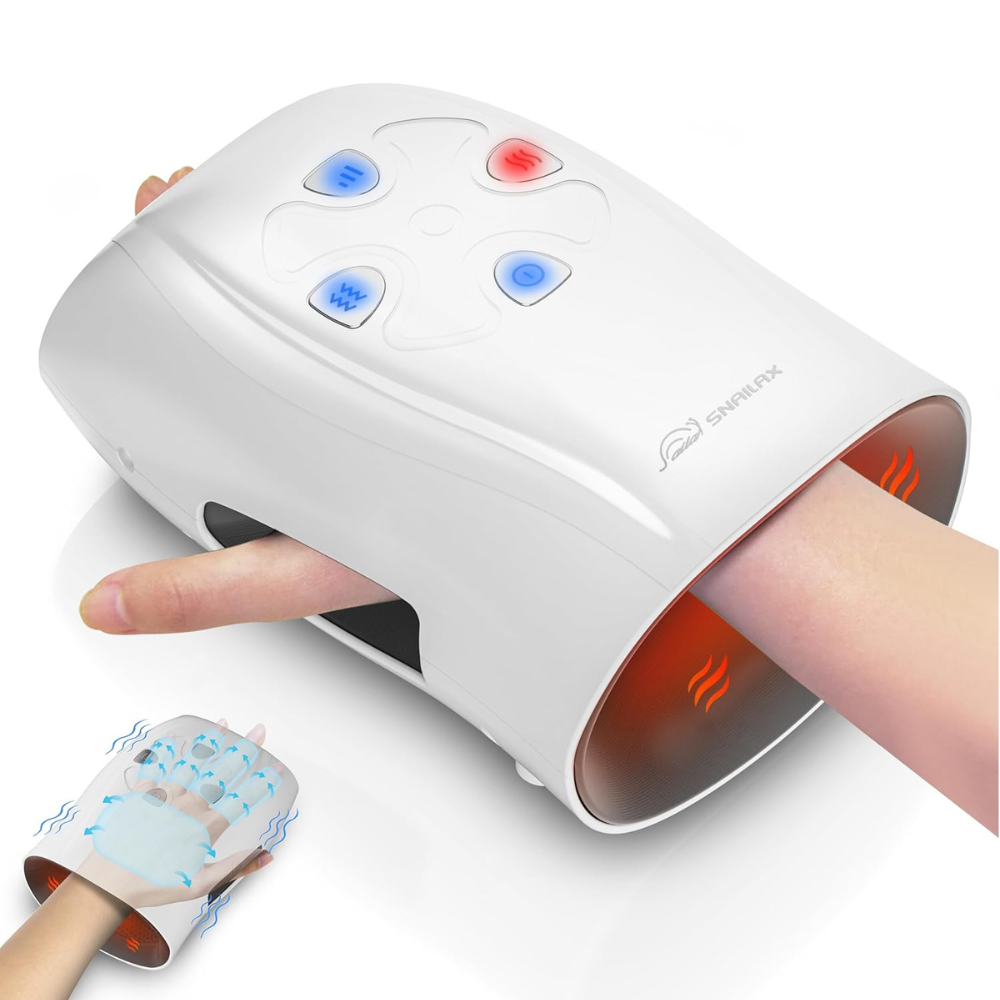 Snailax Hand Massager with Heat & Vibration