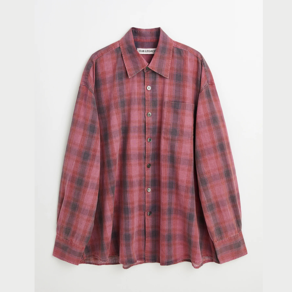 Our Legacy Borrowed Shirt - Idaho Flannel Check Mens