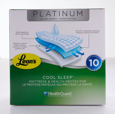 Leons Platinum Twin XL Mattress Health Guard - Bamboo