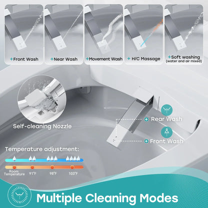 HOROW T38 Smart Toilet Canada | Built-In Tank & Pump with Power Outage Flush for 12-Inch Rough-In