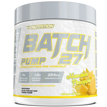 TC Nutrition BATCH 27 PUMP (Stim Free), 40 Servings (Hawaiian Pineapple)
