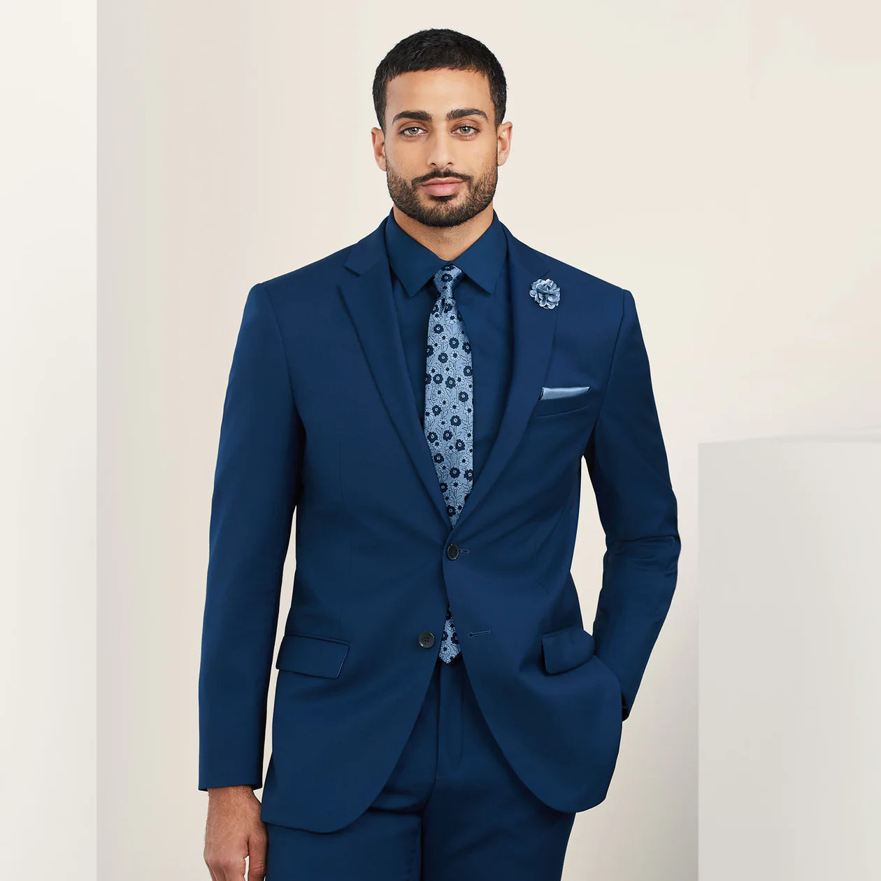 Tiptop G Grafton Modern Fit Solid Suit - Indigo