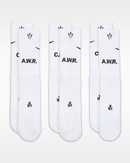 Nike NOCTA Crew Socks 3 Pack (L/P)