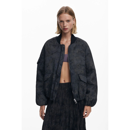 Desigual Embroidered Bomber Jacket