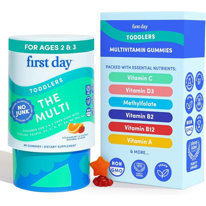 First Day "No Junk" Toddlers Multivitamin - 60 Gummies