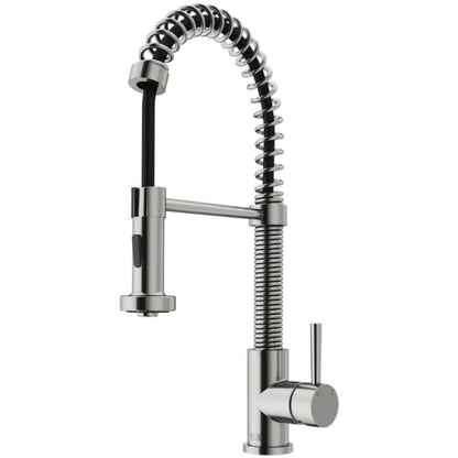 VIGO Edison Pull-Down Spray Kitchen Faucet In Stainless Steel