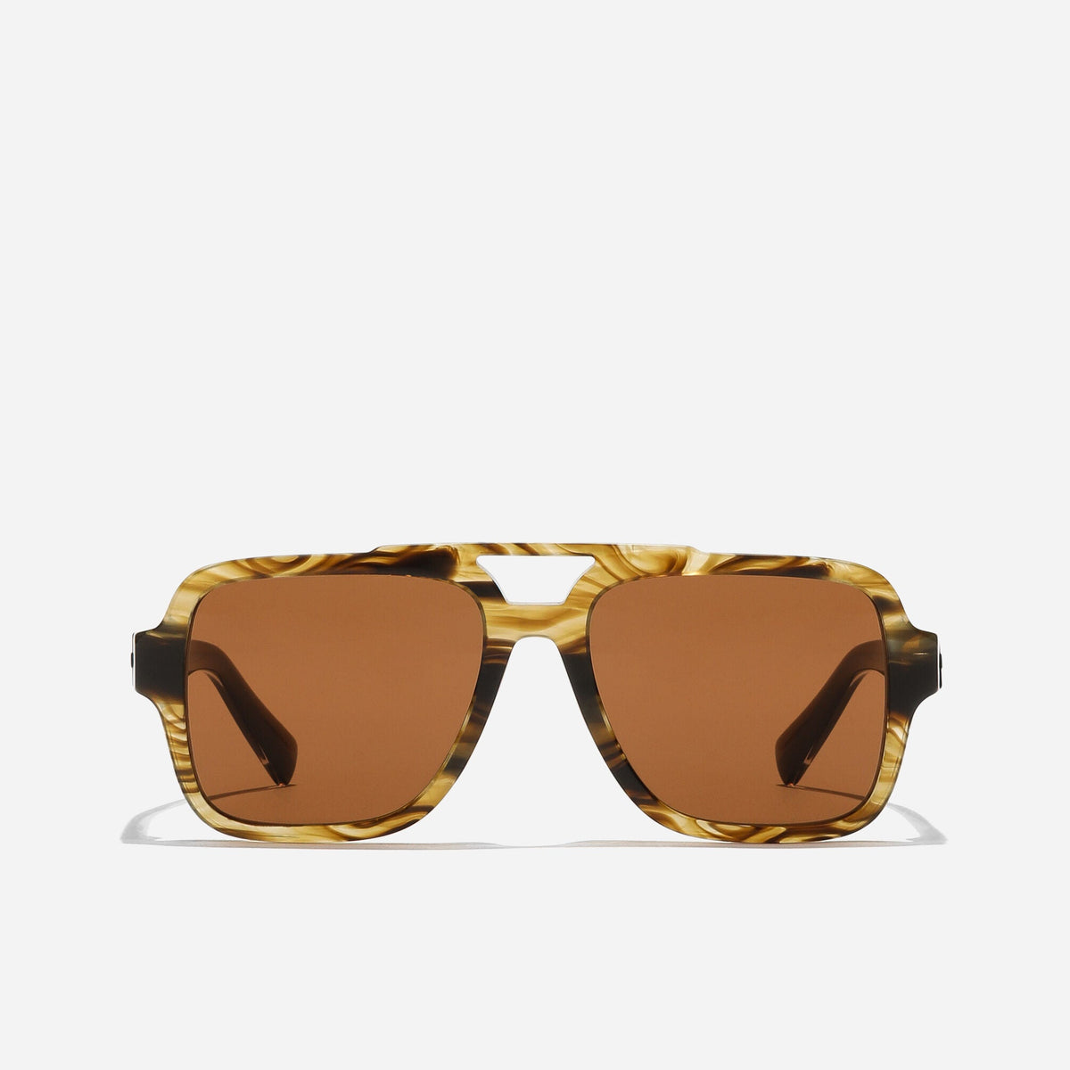 Dolce & Gabanna Sartoria Sunglasses - Striped Brown / Dark Bronze