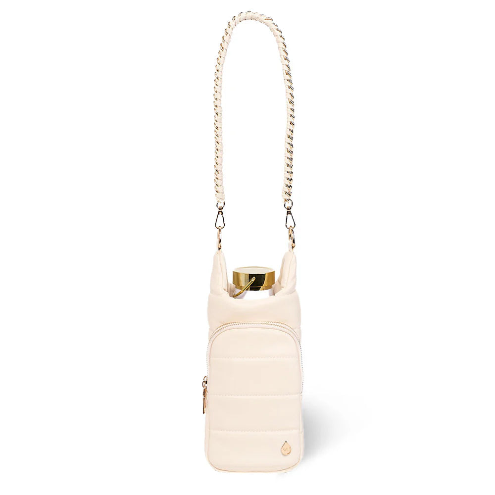 Wanderfull Ivory Vegan Leather HydroBag with Strap Bundle Oprah's Favorite Things