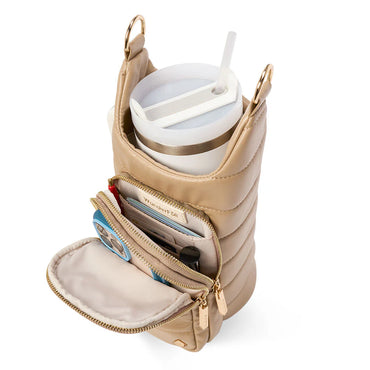 Wanderfull HydroBag HANDLE Taupe Vegan Leather with Strap Bundle
