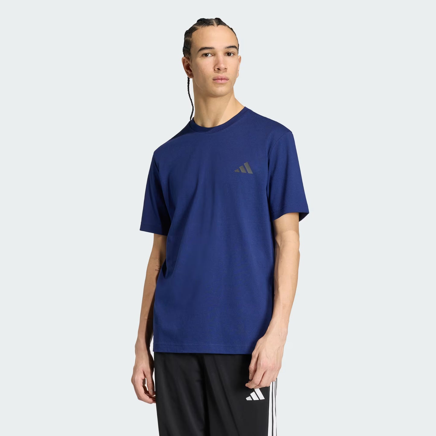 Adidas Mens World Of Football Sketch Graphic T-Shirt - Dark Blue