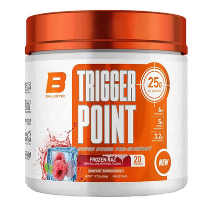 Ballistic Labs Trigger Point Frozen Raz 560g - Vegan, Canadian Owned, Helps with Energy, Focus and Performance