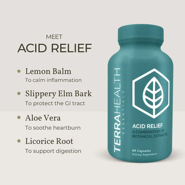 Terra Health Essentials Acid Relief, 60 Capsules