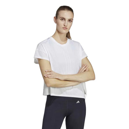 adidas  Women's HIIT Quickburn Training T-Shirt - White