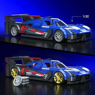 Mattel Brick Shop Hot Wheels Cadillac Project GTP Hypercar Building Toy Kit (236 Pieces)