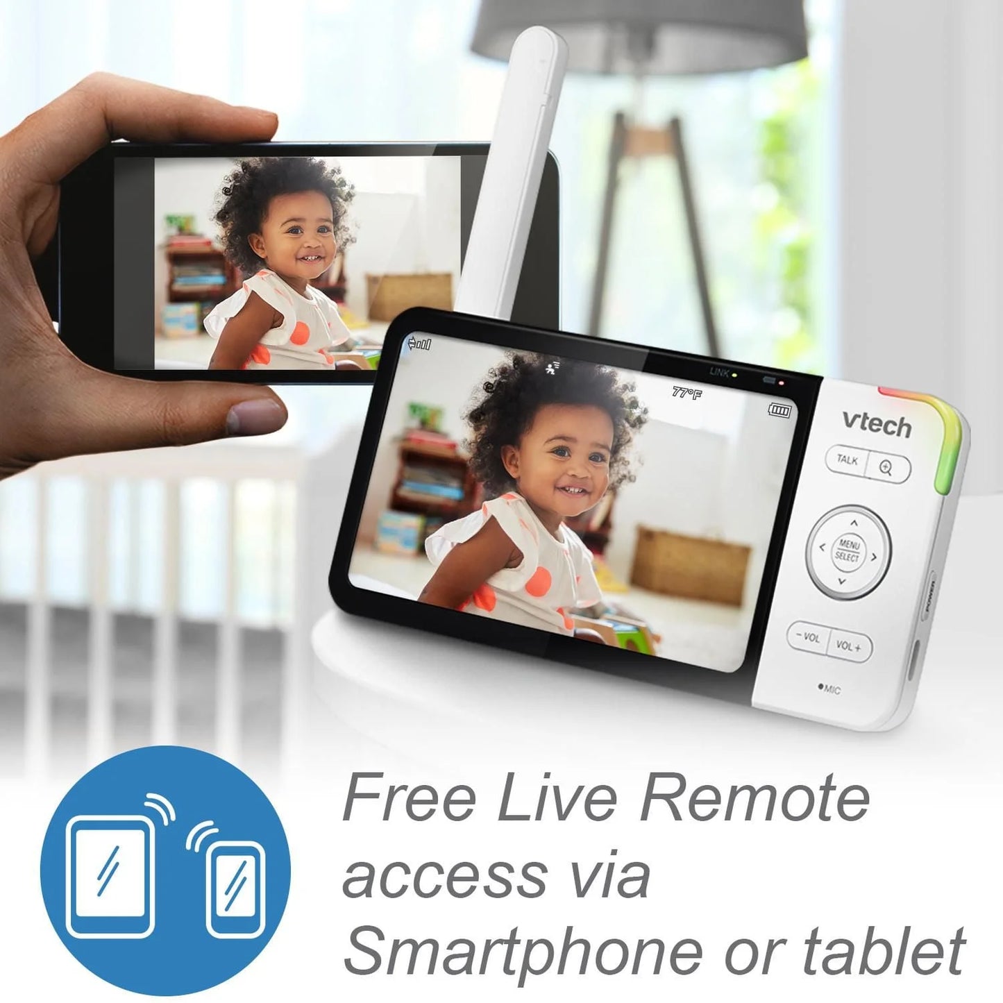 VTech RM5764-2HD Smart Wi-Fi Video Baby Monitor