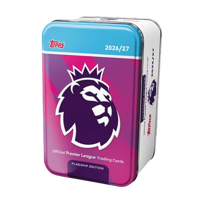2026-27 SOCCER  -  TOPPS PREMIER LEAGUE FLAGSHIP - PINK SUPER TIN 3