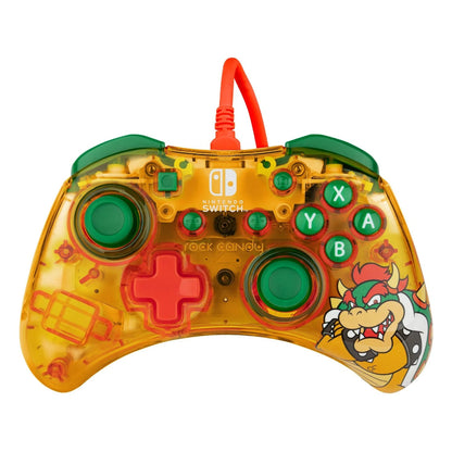 PDP Rock Candy Wired Controller: Lemon Bomb Bowser - Nintendo Switch