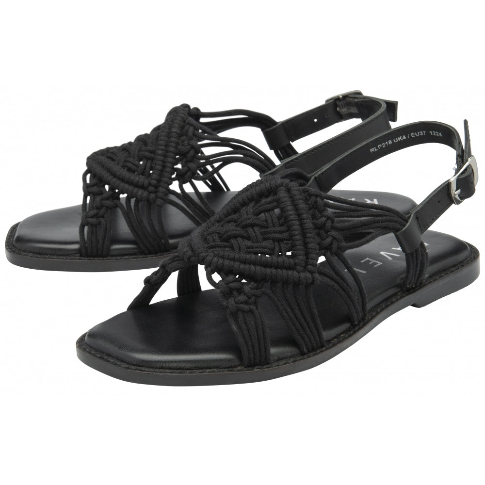 Ravel Elrig Flat Slingback Sandals - Black
