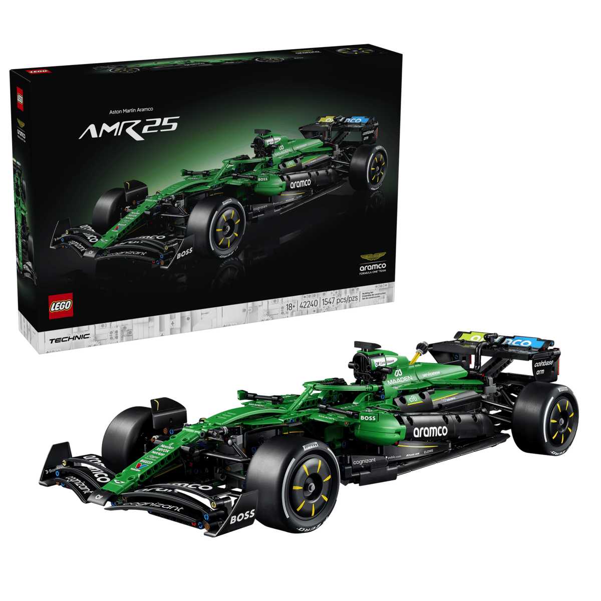 Lego Technic Aston Martin Aramco AMR25 F1 Car