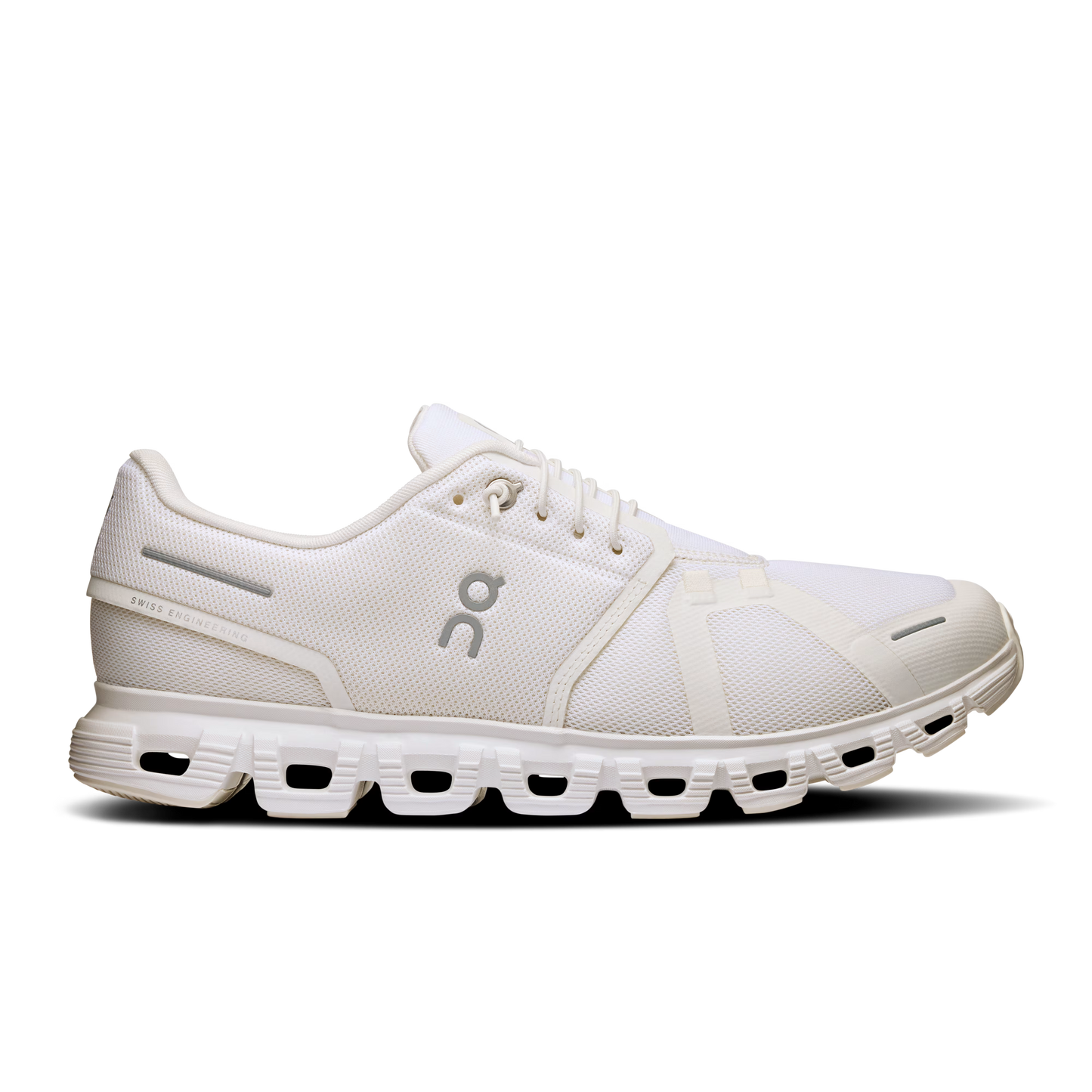 On Cloud 6 Men's Running Shoes - White/White