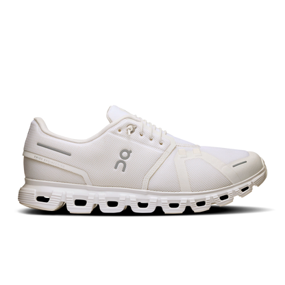 On Cloud 6 Men's Running Shoes - White/White