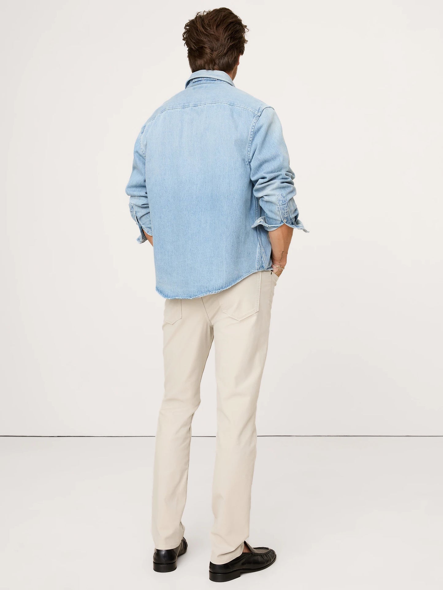 Banana Republic Slim Traveler Pant - Stone Beige