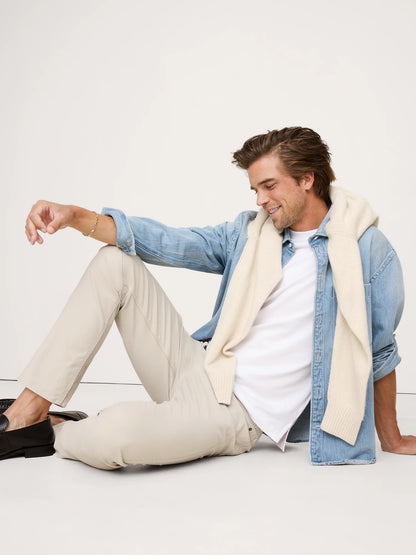 Banana Republic Slim Traveler Pant - Stone Beige