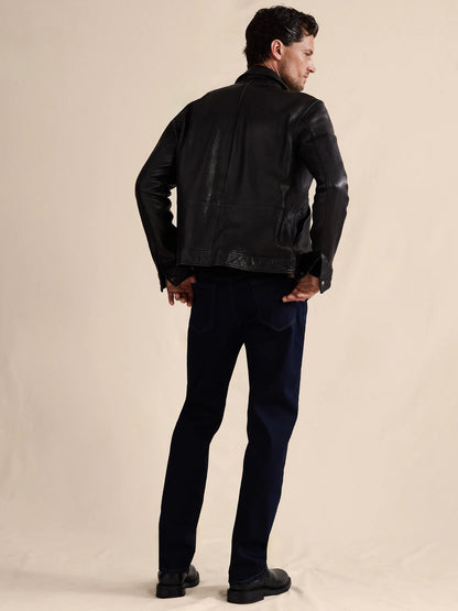 Banana Republic Straight Luxe Traveler Jean - Rinse Dark Wash