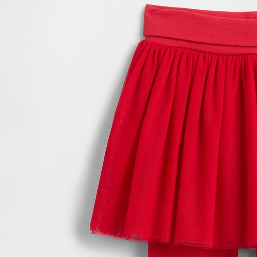 babyGap Tulle Skirt Leggings - Modern red