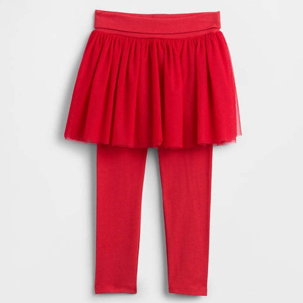 babyGap Tulle Skirt Leggings - Modern red