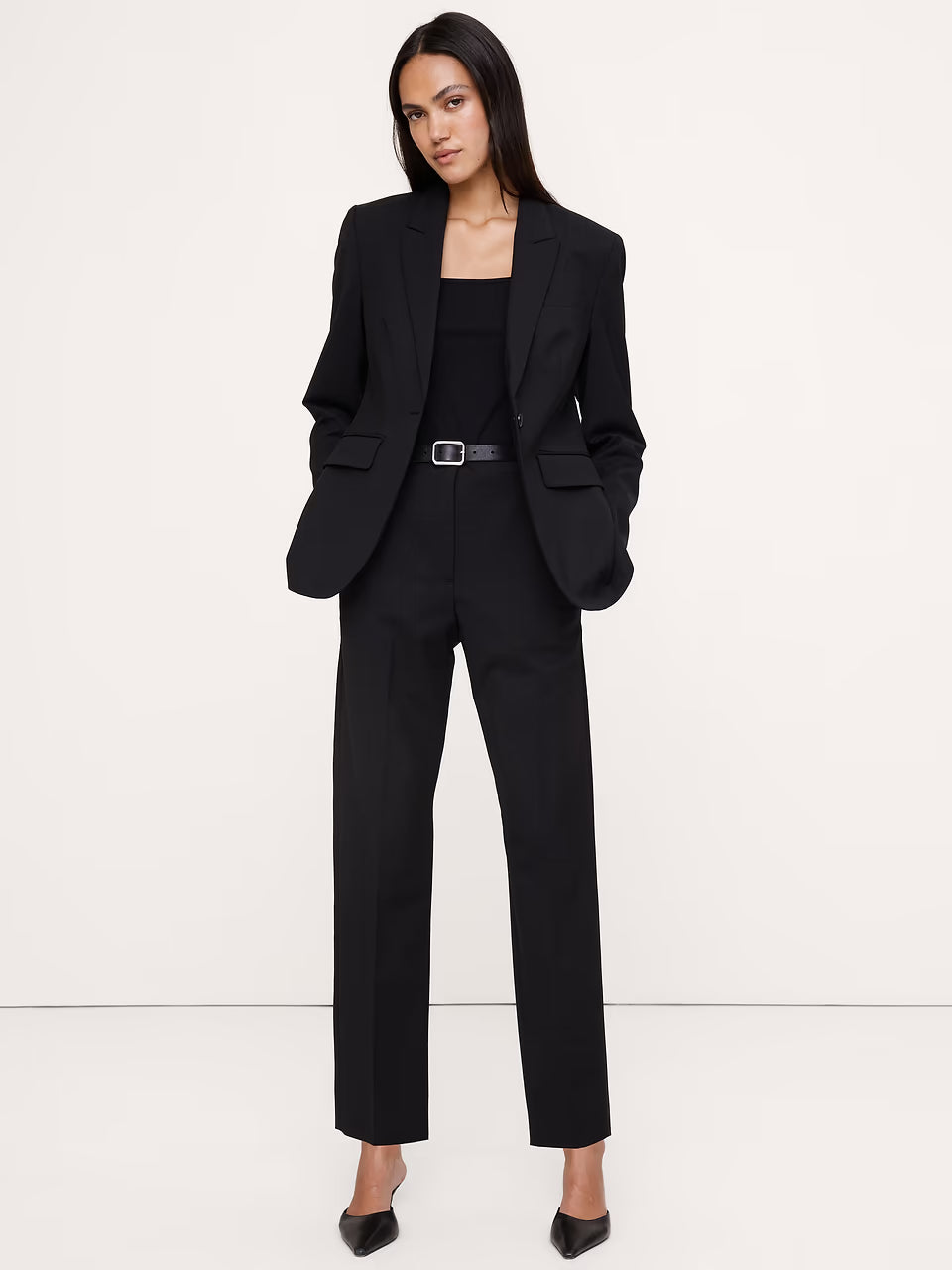 Banana Republic - Ultra High-Rise Modern Slim Italian Lightweight Wool Ankle Pant