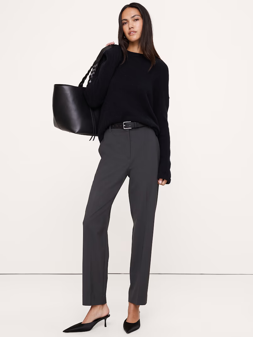 Banana Republic -  Ultra High-Rise Modern Slim Italian Lightweight Wool Ankle Pant