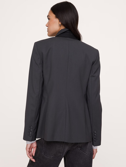 Banana Republic - Slim Italian Lightweight Wool Blazer Charcoal Grey