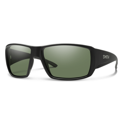 Smith Guide's Choice Sunglasses - Matte Black + ChromaPop Polarized Gray Green Lens