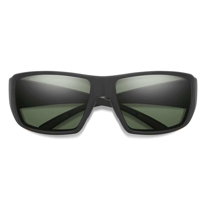 Smith Guide's Choice Sunglasses - Matte Black + ChromaPop Polarized Gray Green Lens