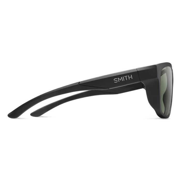 Smith Barra Sunglasses - Matte Black + ChromaPop Polarized Gray Green Lens