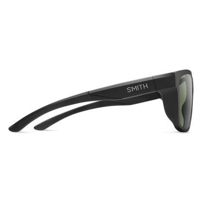 Smith Barra Sunglasses - Matte Black + ChromaPop Polarized Gray Green Lens
