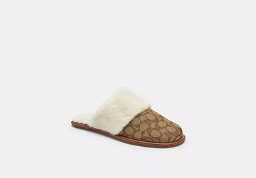 Coach - Zena Slipper In Signature Jacquard