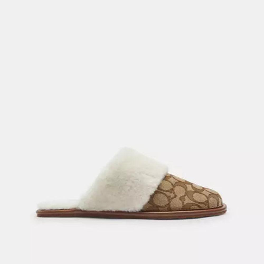 Coach - Zena Slipper In Signature Jacquard