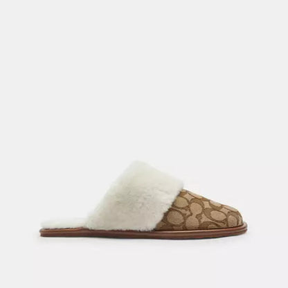 Coach - Zena Slipper In Signature Jacquard