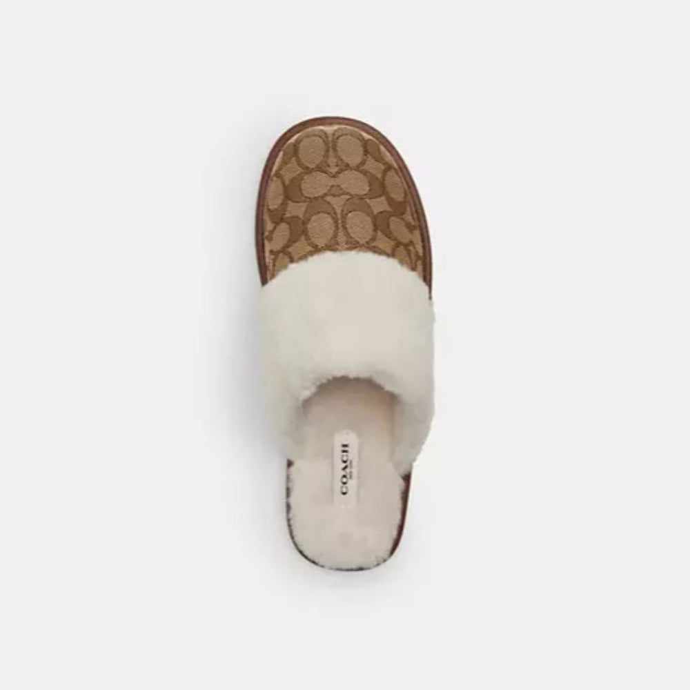 Coach - Zena Slipper In Signature Jacquard
