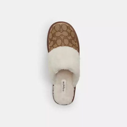 Coach - Zena Slipper In Signature Jacquard