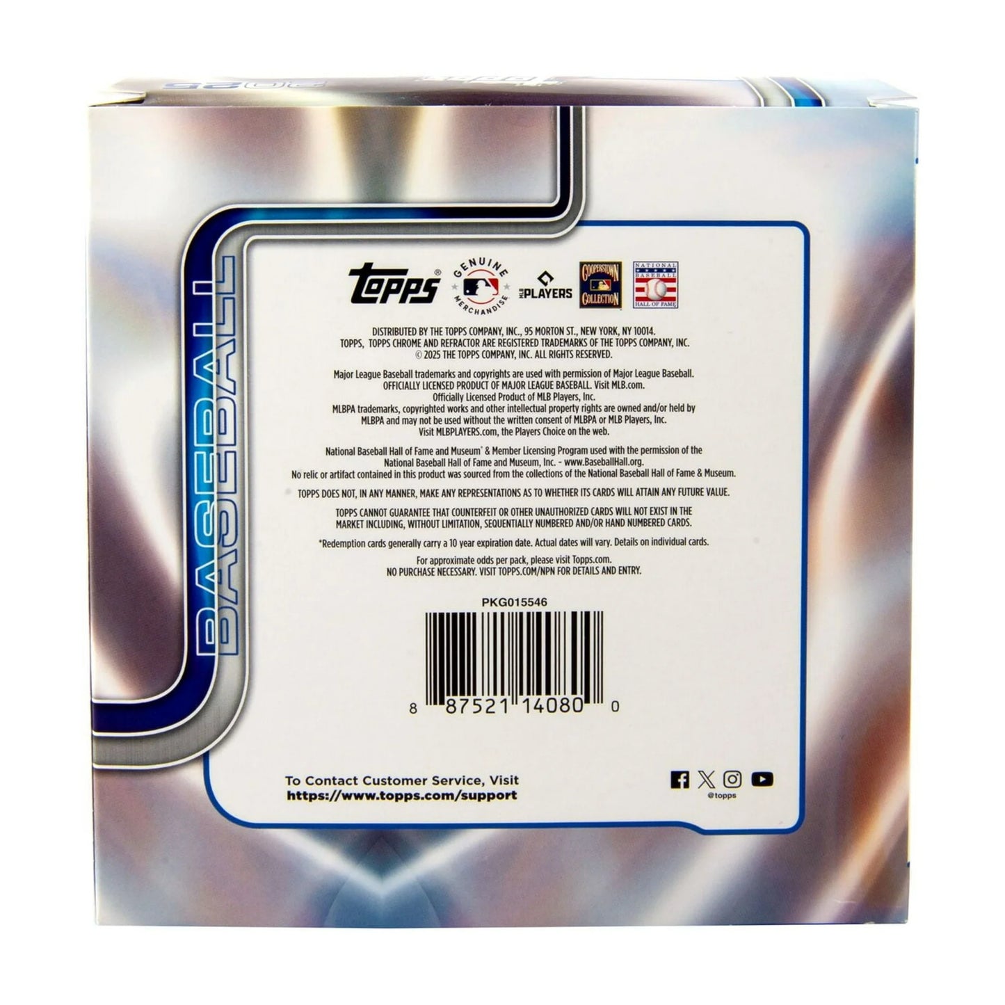 Topps 2025 MLB Chrome Baseball Trading Cards Mega Box