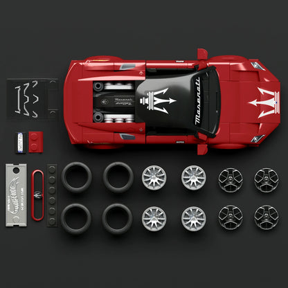 Mattel Brick Shop Hot Wheels Maserati MC20 Building Toy Kit (250 Pieces)