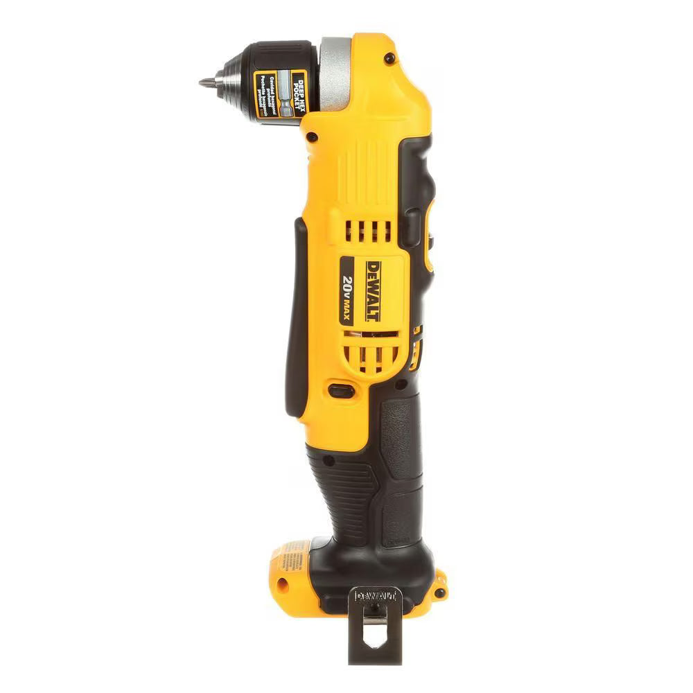 DEWALT 20V MAX Lithium-Ion Cordless 3/8-inch Right Angle Drill/Driver (Tool-Only)